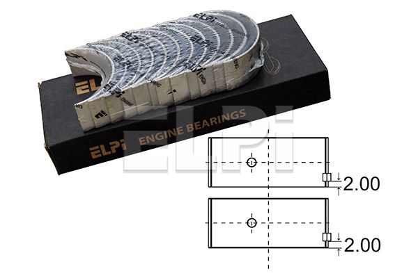 Set lagar biela LP121 2833 STD ELPI